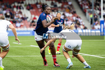 2024-09-07 - Madoussou Fall of France during the Rugby International match between England Women and France Women at the Kingsholm Stadium, Gloucester, United Kingdom on 7 September 2024. Photo Simon King /ProSportsImages / DPPI - RUGBY - TEST MATCH - ENGLAND V FRANCE WOMEN - TEST MATCH - RUGBY