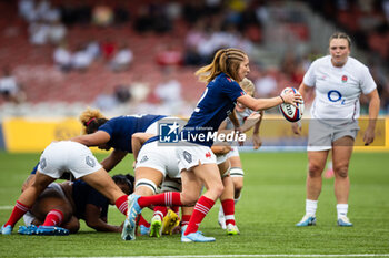 2024-09-07 - Pauline Bourdon-Sansu of France during the Rugby International match between England Women and France Women at the Kingsholm Stadium, Gloucester, United Kingdom on 7 September 2024. Photo Simon King /ProSportsImages / DPPI - RUGBY - TEST MATCH - ENGLAND V FRANCE WOMEN - TEST MATCH - RUGBY