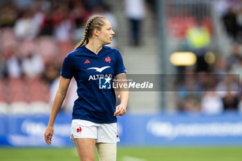 2024-09-07 - Marine Menager of France during the Rugby International match between England Women and France Women at the Kingsholm Stadium, Gloucester, United Kingdom on 7 September 2024. Photo Simon King /ProSportsImages / DPPI - RUGBY - TEST MATCH - ENGLAND V FRANCE WOMEN - TEST MATCH - RUGBY