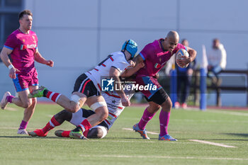 2024-01-27 - Michael Mba (FFOO Rugby) - G.S. FIAMME ORO RUGBY ROMA VS RUGBY VICENZA - ITALIAN SERIE A ELITE - RUGBY