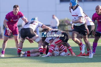 2024-01-27 - Rugby Vicenza ruck - G.S. FIAMME ORO RUGBY ROMA VS RUGBY VICENZA - ITALIAN SERIE A ELITE - RUGBY