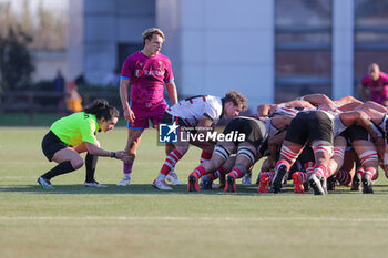 2024-01-27 - Rugby Vicenza scrum - G.S. FIAMME ORO RUGBY ROMA VS RUGBY VICENZA - ITALIAN SERIE A ELITE - RUGBY
