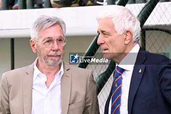 2024-06-01 - Marzio Innocenti president of the Italian Rugby Federation and Amerino Zatta president of Benetton Rugby during the URC game between BENETTON RUGBY and Edinburgh Rugby at Monigo Stadium, Italy on June 1, 2024 - BENETTON RUGBY VS EDINBURGH RUGBY - UNITED RUGBY CHAMPIONSHIP - RUGBY