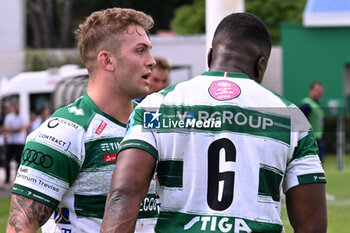 2024-06-01 - Alessandro Izekor and Lorenzo Cannone ( Benetton Rugby ) the URC game between BENETTON RUGBY and Edinburgh Rugby at Monigo Stadium, Italy on June 1, 2024 - BENETTON RUGBY VS EDINBURGH RUGBY - UNITED RUGBY CHAMPIONSHIP - RUGBY