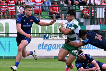 2024-06-01 - Tommaso Menoncello ( Benetton Rugby ) during the URC game between BENETTON RUGBY and Edinburgh Rugby at Monigo Stadium, Italy on June 1, 2024 - BENETTON RUGBY VS EDINBURGH RUGBY - UNITED RUGBY CHAMPIONSHIP - RUGBY