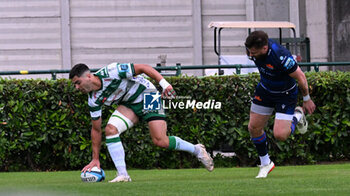 2024-06-01 - Try of Ignacio Mendy ( Benetton Rugby ) during the URC game between BENETTON RUGBY and Edinburgh Rugby at Monigo Stadium, Italy on June 1, 2024 - BENETTON RUGBY VS EDINBURGH RUGBY - UNITED RUGBY CHAMPIONSHIP - RUGBY