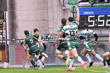 2024-03-30 - Actions of the game and players' images during Round 13 of RUGBY - UNITED RUGBY CHAMPIONSHIP game between BENETTON RUGBY and CONNACHT at Monigo Stadium, Italy on   March 30, 2024 - BENETTON RUGBY VS CONNACHT RUGBY - UNITED RUGBY CHAMPIONSHIP - RUGBY