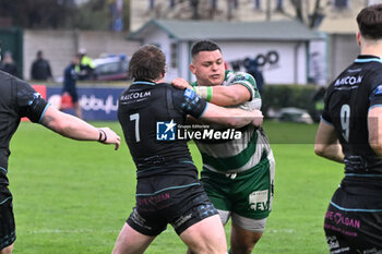 2024-03-02 - Thomas Gallo ( Benetton Rugby ) during the match between Benetton Rugby and Glasgow Warriors, 11° Round URC 2023/2024 at Stadio Monigo (TV ), on 2 March, 2024. - BENETTON RUGBY VS GLASGOW WARRIORS - UNITED RUGBY CHAMPIONSHIP - RUGBY
