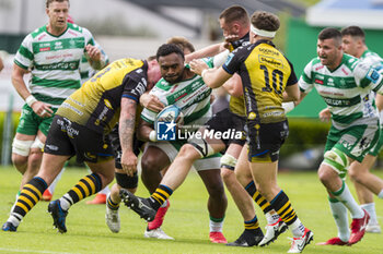 2024-04-20 - Onisi Ratave goes over Dragons defence - BENETTON RUGBY VS DRAGONS - UNITED RUGBY CHAMPIONSHIP - RUGBY