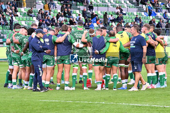 2024-10-05 - Actions of the game and players' images during the match between Benetton Rugby vs Leinster Rugby match at Monigo Stadium - October 5, 2024, during the United Rugby Championship 2024/2025 - BENETTON RUGBY VS LEINSTER RUGBY - UNITED RUGBY CHAMPIONSHIP - RUGBY