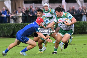 2024-10-05 - Actions of the game and players' images during the match between Benetton Rugby vs Leinster Rugby match at Monigo Stadium - October 5, 2024, during the United Rugby Championship 2024/2025 - BENETTON RUGBY VS LEINSTER RUGBY - UNITED RUGBY CHAMPIONSHIP - RUGBY