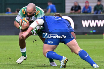 2024-10-05 - Actions of the game and players' images during the match between Benetton Rugby vs Leinster Rugby match at Monigo Stadium - October 5, 2024, during the United Rugby Championship 2024/2025 - BENETTON RUGBY VS LEINSTER RUGBY - UNITED RUGBY CHAMPIONSHIP - RUGBY