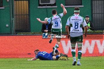 2024-10-05 - Actions of the game and players' images during the match between Benetton Rugby vs Leinster Rugby match at Monigo Stadium - October 5, 2024, during the United Rugby Championship 2024/2025 - BENETTON RUGBY VS LEINSTER RUGBY - UNITED RUGBY CHAMPIONSHIP - RUGBY