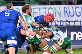 2024-10-05 - Actions of the game and players' images during the match between Benetton Rugby vs Leinster Rugby match at Monigo Stadium - October 5, 2024, during the United Rugby Championship 2024/2025 - BENETTON RUGBY VS LEINSTER RUGBY - UNITED RUGBY CHAMPIONSHIP - RUGBY