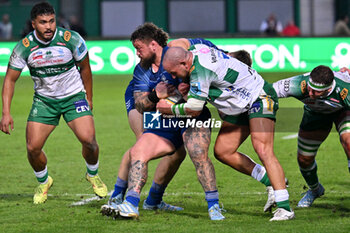 2024-10-05 - Actions of the game and players' images during the match between Benetton Rugby vs Leinster Rugby match at Monigo Stadium - October 5, 2024, during the United Rugby Championship 2024/2025 - BENETTON RUGBY VS LEINSTER RUGBY - UNITED RUGBY CHAMPIONSHIP - RUGBY