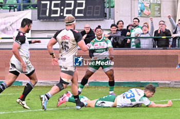 2024-10-12 - Actions of the game and players' images during the match between Benetton Rugby vs Hollywoodbets Sharks match at Monigo Stadium - October 12, 2024, during the United Rugby Championship 2024/2025 - BENETTON RUGBY VS HOLLYWOODBETS SHARKS - UNITED RUGBY CHAMPIONSHIP - RUGBY