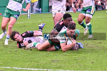 2024-10-12 - Actions of the game and players' images during the match between Benetton Rugby vs Hollywoodbets Sharks match at Monigo Stadium - October 12, 2024, during the United Rugby Championship 2024/2025 - BENETTON RUGBY VS HOLLYWOODBETS SHARKS - UNITED RUGBY CHAMPIONSHIP - RUGBY