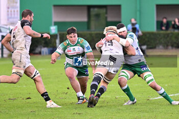 2024-10-12 - Actions of the game and players' images during the match between Benetton Rugby vs Hollywoodbets Sharks match at Monigo Stadium - October 12, 2024, during the United Rugby Championship 2024/2025 - BENETTON RUGBY VS HOLLYWOODBETS SHARKS - UNITED RUGBY CHAMPIONSHIP - RUGBY