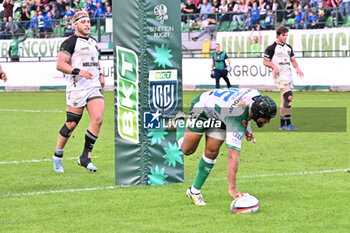 2024-10-12 - Actions of the game and players' images during the match between Benetton Rugby vs Hollywoodbets Sharks match at Monigo Stadium - October 12, 2024, during the United Rugby Championship 2024/2025 - BENETTON RUGBY VS HOLLYWOODBETS SHARKS - UNITED RUGBY CHAMPIONSHIP - RUGBY