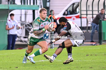 2024-10-12 - Lorenzo Cannone ( Benetton Rugby ) during the match between Benetton Rugby vs Hollywoodbets Sharks match at Monigo Stadium - October 12, 2024, during the United Rugby Championship 2024/2025 - BENETTON RUGBY VS HOLLYWOODBETS SHARKS - UNITED RUGBY CHAMPIONSHIP - RUGBY