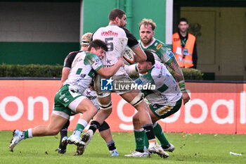 2024-10-12 - Actions of the game and players' images during the match between Benetton Rugby vs Hollywoodbets Sharks match at Monigo Stadium - October 12, 2024, during the United Rugby Championship 2024/2025 - BENETTON RUGBY VS HOLLYWOODBETS SHARKS - UNITED RUGBY CHAMPIONSHIP - RUGBY