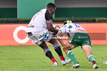 2024-10-12 - Actions of the game and players' images during the match between Benetton Rugby vs Hollywoodbets Sharks match at Monigo Stadium - October 12, 2024, during the United Rugby Championship 2024/2025 - BENETTON RUGBY VS HOLLYWOODBETS SHARKS - UNITED RUGBY CHAMPIONSHIP - RUGBY