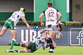 2024-10-12 - Actions of the game and players' images during the match between Benetton Rugby vs Hollywoodbets Sharks match at Monigo Stadium - October 12, 2024, during the United Rugby Championship 2024/2025 - BENETTON RUGBY VS HOLLYWOODBETS SHARKS - UNITED RUGBY CHAMPIONSHIP - RUGBY