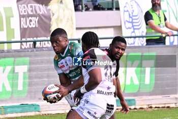 2024-10-12 - Alessandro Izekor ( Benetton Rugby ) during the match between Benetton Rugby vs Hollywoodbets Sharks match at Monigo Stadium - October 12, 2024, during the United Rugby Championship 2024/2025 - BENETTON RUGBY VS HOLLYWOODBETS SHARKS - UNITED RUGBY CHAMPIONSHIP - RUGBY