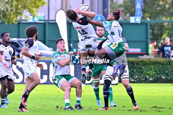 2024-10-12 - Actions of the game and players' images during the match between Benetton Rugby vs Hollywoodbets Sharks match at Monigo Stadium - October 12, 2024, during the United Rugby Championship 2024/2025 - BENETTON RUGBY VS HOLLYWOODBETS SHARKS - UNITED RUGBY CHAMPIONSHIP - RUGBY