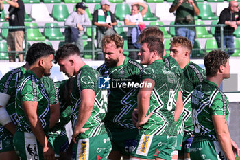 2024-10-12 - Actions of the game and players' images during the match between Benetton Rugby vs Hollywoodbets Sharks match at Monigo Stadium - October 12, 2024, during the United Rugby Championship 2024/2025 - BENETTON RUGBY VS HOLLYWOODBETS SHARKS - UNITED RUGBY CHAMPIONSHIP - RUGBY