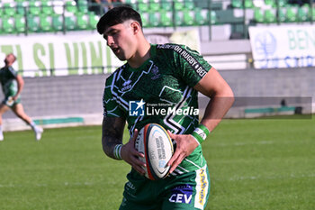 2024-10-12 - Tommaso Menoncello ( Benetton Rugby ) during the match between Benetton Rugby vs Hollywoodbets Sharks match at Monigo Stadium - October 12, 2024, during the United Rugby Championship 2024/2025 - BENETTON RUGBY VS HOLLYWOODBETS SHARKS - UNITED RUGBY CHAMPIONSHIP - RUGBY