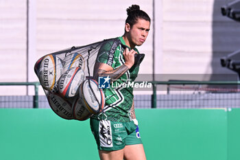 2024-10-12 - Jacob Umaga ( Benetton Rugby ) during the match between Benetton Rugby vs Hollywoodbets Sharks match at Monigo Stadium - October 12, 2024, during the United Rugby Championship 2024/2025 - BENETTON RUGBY VS HOLLYWOODBETS SHARKS - UNITED RUGBY CHAMPIONSHIP - RUGBY