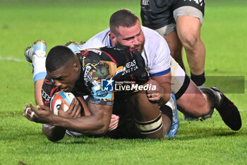 2024-10-25 - Alessandro Izekor ( Benetton Rugby ) during the match between Benetton Rugby vs Vodacom Bulls match at Monigo Stadium - October 25, 2024, during the United Rugby Championship 2024/2025 - BENETTON RUGBY VS VODACOM BULLS - UNITED RUGBY CHAMPIONSHIP - RUGBY