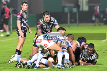 2024-10-25 - Actions of the game and players' images during the match between Benetton Rugby vs Vodacom Bulls match at Monigo Stadium - October 25, 2024, during the United Rugby Championship 2024/2025 - BENETTON RUGBY VS VODACOM BULLS - UNITED RUGBY CHAMPIONSHIP - RUGBY