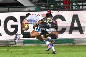 2024-10-25 - Actions of the game and players' images during the match between Benetton Rugby vs Vodacom Bulls match at Monigo Stadium - October 25, 2024, during the United Rugby Championship 2024/2025 - BENETTON RUGBY VS VODACOM BULLS - UNITED RUGBY CHAMPIONSHIP - RUGBY