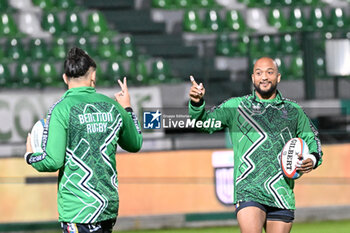 2024-10-25 - Jacob Umaga and Rhyno Smith ( Benetton Rugby ) during the match between Benetton Rugby vs Vodacom Bulls match at Monigo Stadium - October 25, 2024, during the United Rugby Championship 2024/2025 - BENETTON RUGBY VS VODACOM BULLS - UNITED RUGBY CHAMPIONSHIP - RUGBY