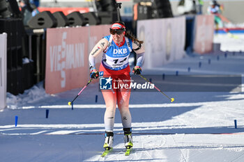 2024-01-19 - HAECKI-GROSS Lena (SUI) at the finish line - IBU BIATHLON WORLD CUP 2024 - WOMEN'S 12.5KM SHORT INDIVIDUAL - BIATHLON - WINTER SPORTS