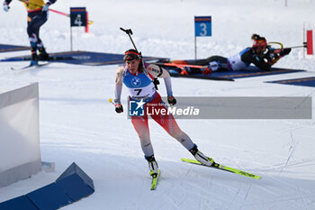 2024-01-21 - Lena HAECKI-GROSS (SUI) in action - IBU BIATHLON WORLD CUP 2024 - WOMEN'S 12.5KM MASS START - BIATHLON - WINTER SPORTS