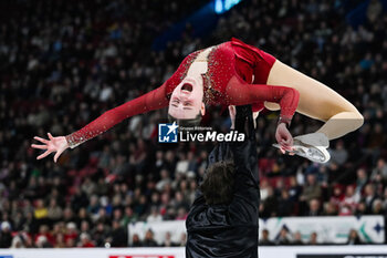 2024-03-21 - Kelly Ann Laurin and Loucas Ethier (CAN) 15th place, Pair Skating during the ISU World Figure Skating Championships on March 21, 2024 at Bell Centre in Montreal, Canada - SKATING - WORLD FIGURE SKATING CHAMPIONSHIPS 2024 - ICE SKATING - WINTER SPORTS