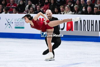 2024-03-21 - Ellie Kam and Danny O'Shea (USA) 11th place, Pair Skating during the ISU World Figure Skating Championships on March 21, 2024 at Bell Centre in Montreal, Canada - SKATING - WORLD FIGURE SKATING CHAMPIONSHIPS 2024 - ICE SKATING - WINTER SPORTS