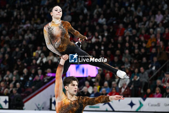 2024-03-21 - Lucrezia Beccari and Matteo Guarise (ITA) 9th place, Pair Skating during the ISU World Figure Skating Championships on March 21, 2024 at Bell Centre in Montreal, Canada - SKATING - WORLD FIGURE SKATING CHAMPIONSHIPS 2024 - ICE SKATING - WINTER SPORTS