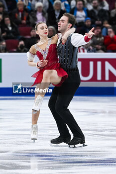2024-03-21 - Anastasiia Metelkina and Luka Berulava (GEO) 7th place, Pair Skating during the ISU World Figure Skating Championships on March 21, 2024 at Bell Centre in Montreal, Canada - SKATING - WORLD FIGURE SKATING CHAMPIONSHIPS 2024 - ICE SKATING - WINTER SPORTS