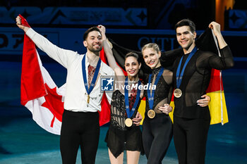 2024-03-21 - Deanna Stellato-Dudek and Maxime Deschamps (CAN) Gold medal, Minerva Fabienne Hase and Nikita Volodin (GER) Bronze medal, Pair Skating during the ISU World Figure Skating Championships on March 21, 2024 at Bell Centre in Montreal, Canada - SKATING - WORLD FIGURE SKATING CHAMPIONSHIPS 2024 - ICE SKATING - WINTER SPORTS