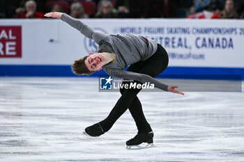 2024-03-21 - Roman Sadovsky (CAN), Men’s Singles during the ISU World Figure Skating Championships on March 21, 2024 at Bell Centre in Montreal, Canada - SKATING - WORLD FIGURE SKATING CHAMPIONSHIPS 2024 - ICE SKATING - WINTER SPORTS