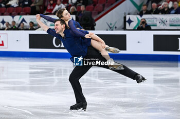 2024-03-21 - Daria Danilova and Michel Tsiba (NED) 14th place, Pair Skating during the ISU World Figure Skating Championships on March 21, 2024 at Bell Centre in Montreal, Canada - SKATING - WORLD FIGURE SKATING CHAMPIONSHIPS 2024 - ICE SKATING - WINTER SPORTS