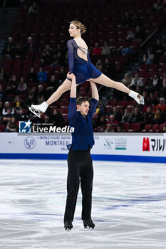 2024-03-21 - Daria Danilova and Michel Tsiba (NED) 14th place, Pair Skating during the ISU World Figure Skating Championships on March 21, 2024 at Bell Centre in Montreal, Canada - SKATING - WORLD FIGURE SKATING CHAMPIONSHIPS 2024 - ICE SKATING - WINTER SPORTS