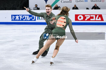 22/03/2024 - Anna Simova and Kirill Aksenov (SVK) during the ISU World Figure Skating Championships on March 22, 2024 at Bell Centre in Montreal, Canada - SKATING - WORLD FIGURE SKATING CHAMPIONSHIPS 2024 - PATTINAGGIO SUL GHIACCIO - SPORT INVERNALI