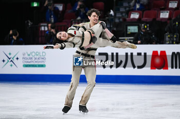 2024-03-22 - Misato Komatsubara and Tim Koleto (JPN) during the ISU World Figure Skating Championships on March 22, 2024 at Bell Centre in Montreal, Canada - SKATING - WORLD FIGURE SKATING CHAMPIONSHIPS 2024 - ICE SKATING - WINTER SPORTS