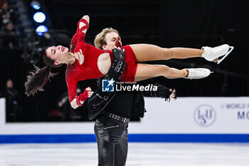 2024-03-22 - Diana Davis and Gleb Smolkin (GEO) during the ISU World Figure Skating Championships on March 22, 2024 at Bell Centre in Montreal, Canada - SKATING - WORLD FIGURE SKATING CHAMPIONSHIPS 2024 - ICE SKATING - WINTER SPORTS