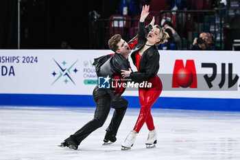 2024-03-22 - Carolane Soucisse and Shane Firus (IRL) during the ISU World Figure Skating Championships on March 22, 2024 at Bell Centre in Montreal, Canada - SKATING - WORLD FIGURE SKATING CHAMPIONSHIPS 2024 - ICE SKATING - WINTER SPORTS